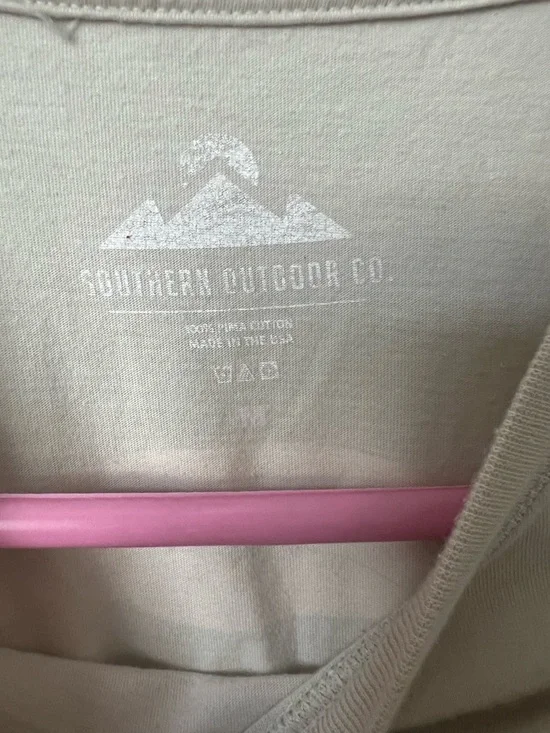 Men's Long-Sleeve Pocket Tee — Light Cream - Picture 3 of 4